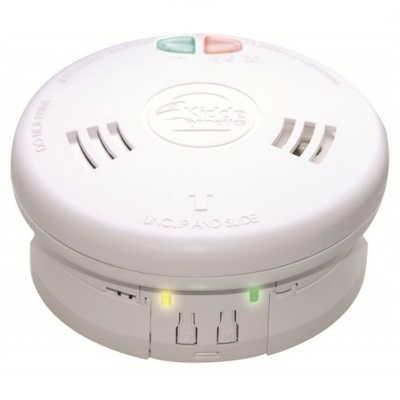Rookmelder op 230volt met 9volt backup