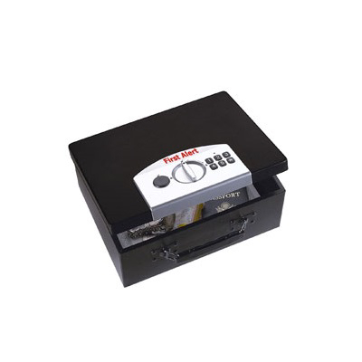 Security Box met electronisch slot en staalkabel