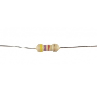 Weerstand van 4700 ohm. 1/4w. O.a. voor de Aritech