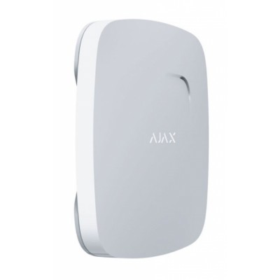 Ajax Systems witte rookmelder met thermomelder