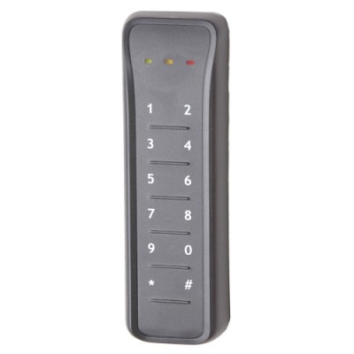 ATS Mifare serienummer buslezer met codebediendeel welke direct op de bus van de ATS controlepanelen en ATS 4-deurscontrollers kan worden aangesloten. De lezer is geschikt voor zowel binnen- als buitentoepassingen. De lezer is voorzien van 2 meter kabel.