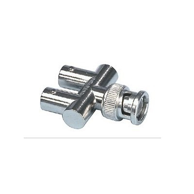 Bnc splitter 1 x Bnc male naar 2 x Bnc female ( Go...