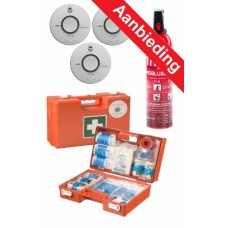 Brand Preventie kit 3 met rookmelders, Blusdeken en 6L Blusser
