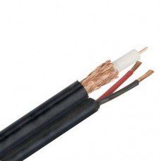 recommand 100 Meter RG59 CoaxKabel 75 ohm met 2 x 0,3 mm2 vo...