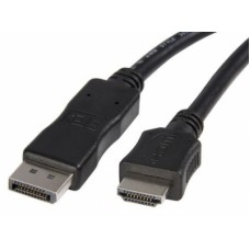 HDMI Male - Display Male Kabel 1,8m