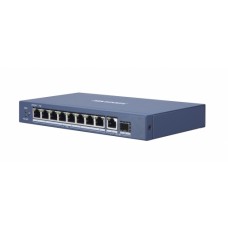 Hikvision 10 Poorts, Gigabit switch, 8x PoE, 1x SFP
