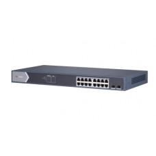Hikvision Gigabit PoE Switch unmanaged, 16 poorts
