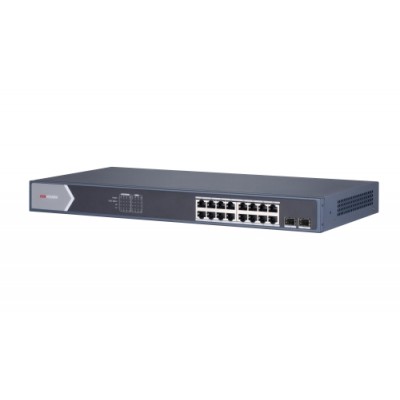 Hikvision Gigabit PoE Switch unmanaged, 16 poorts