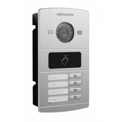 Hikvision inbouw 4 beldrukker met IR verlichting
