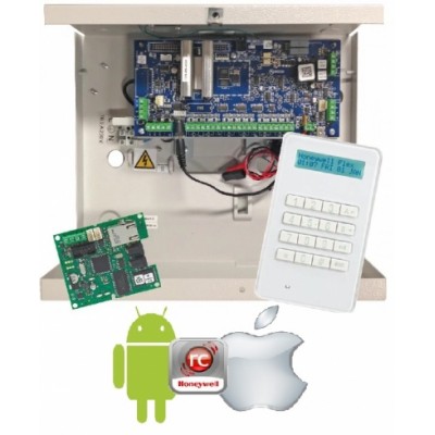 Honeywell Galaxy Flex 3-20 IP beveiligingscentrale in metalen behuizing met MK8 bediening