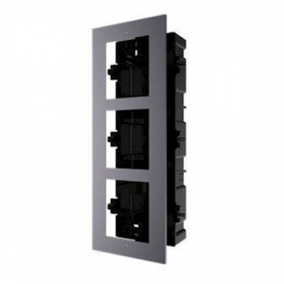 Inbouw frame voor 3 modulaire intercom modules