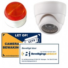 Dummy Alarm Set 1 Flitser, Camera en Stickers