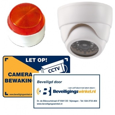 Dummy Alarm Set 1 Flitser, Camera en Stickers