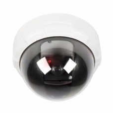 Indoor dummy domecamera met witte rand, knipperled...