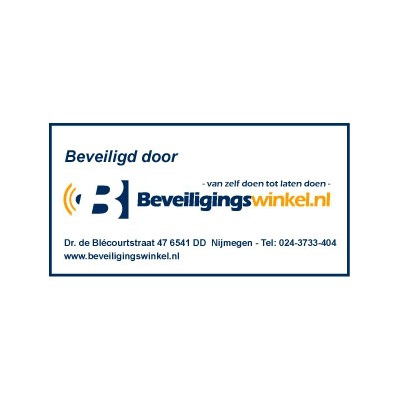 Beveiligingswinkel Setje van 5 inbraak stickers