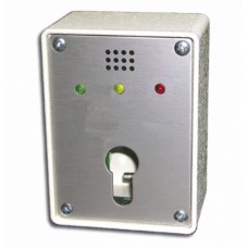 Sleutelschakelaar met 3 leds en zoemer voor half Europrofiel