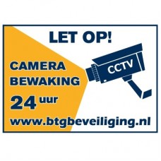 BTG Beveiliging camerabewakings Pictogram A6