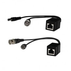 Video balun BNC video/audio naar UTP met power transceiver