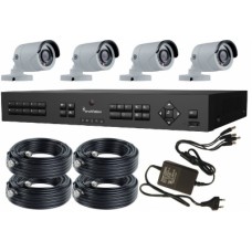 8 Kanaals Recorder Cameraset met 4x buiscamera 720P HD