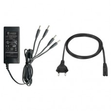 Gestabiliseerde 12 Volt voeding 5000mA, 4x DC aansluiting