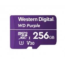 High Endurance Puple Video Monitoring micro SD Card 256GB