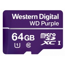 High Endurance Puple Video Monitoring micro SD Card 64GB